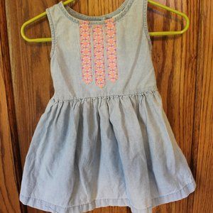 Chambray Geometric dress